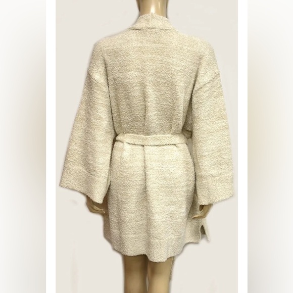 Hotel Collection Luxe Knit SOFT Robe L/XL Ivory Retail $130 - Picture 1 of 4